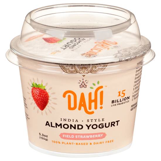 Dahlicious Organic Field Strawberry India Style Almond Yogurt