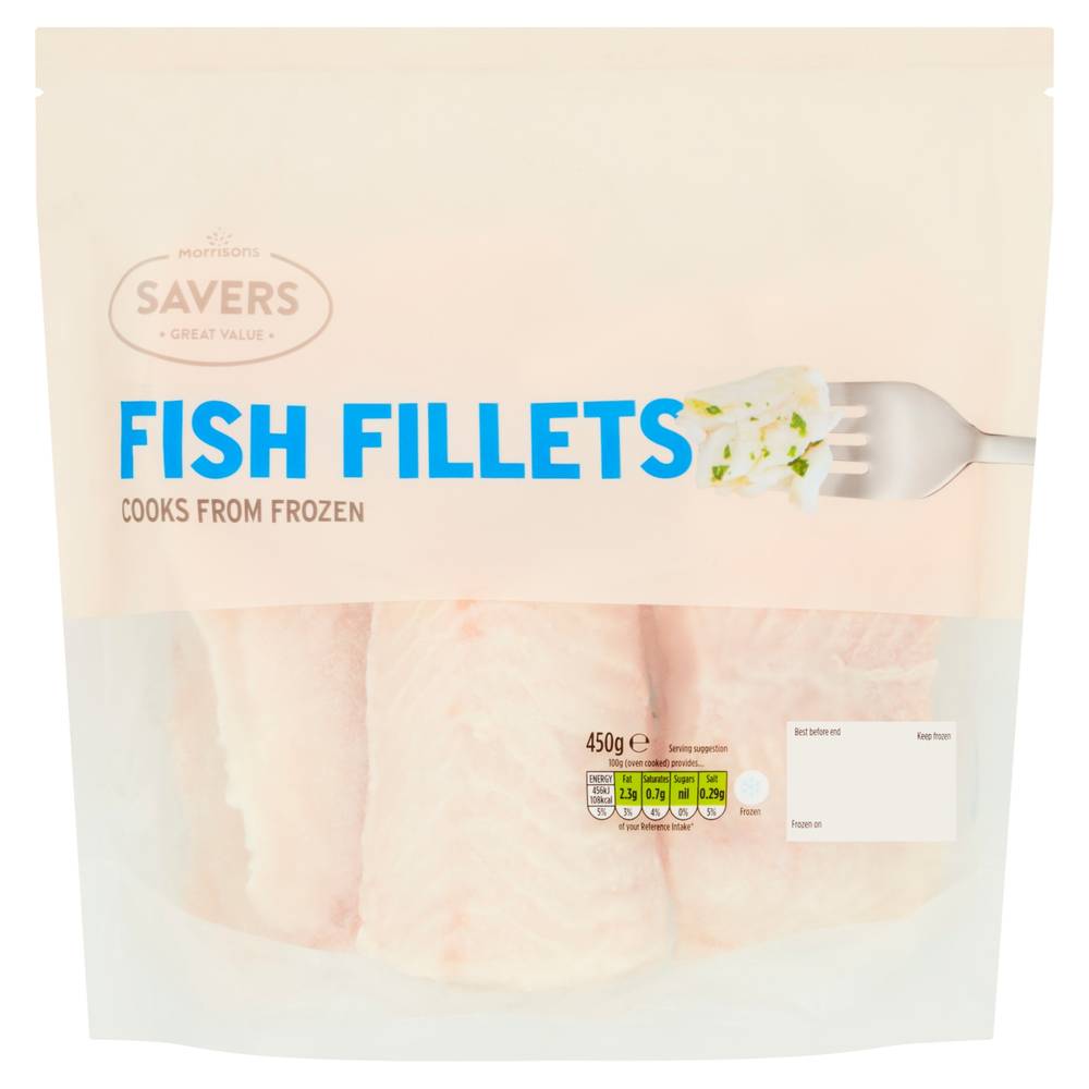 Morrisons Savers Fish Fillets 450G (Frozen)
