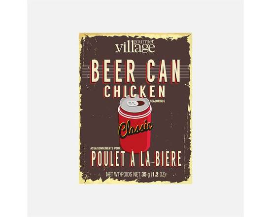Gourmet du Village · Boîte D'Assaisonnement Et De Recettes Pour Poulet À La Bière Par Gourmet Du Village (None) - Beer Chicken Seasoning & Recipe Box (28 g)