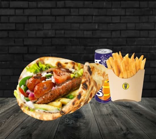 Menu Cheese Nan Merguez 🍟+🥙+🍹