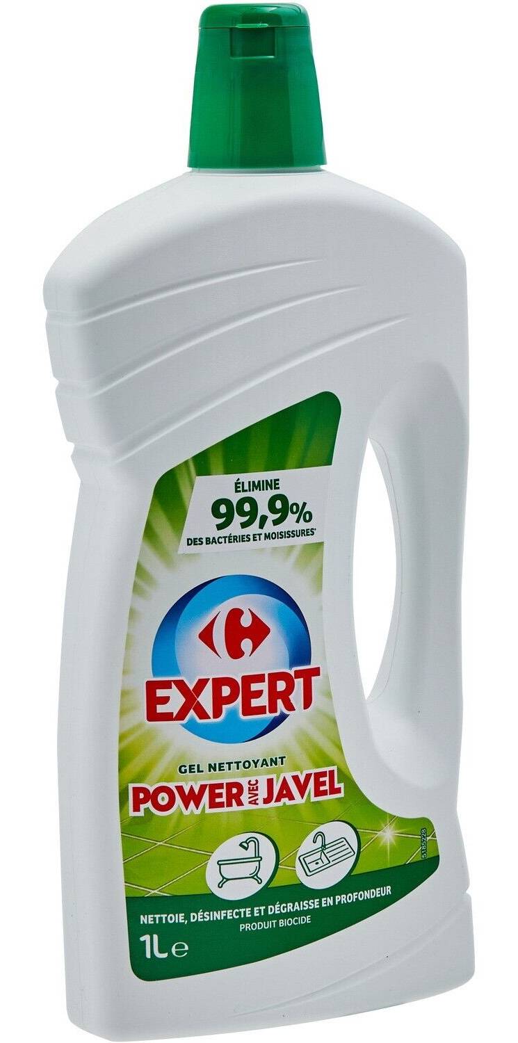Carrefour Expert - Gel nettoyant power avec javel (1L)