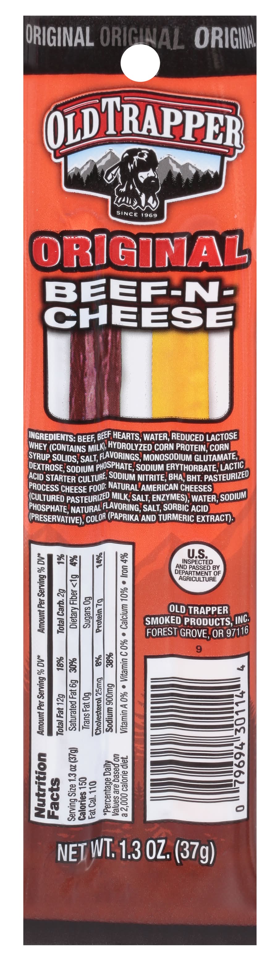 Old Trapper Jalapeno Beef N Cheese Jerky (1.3 oz)