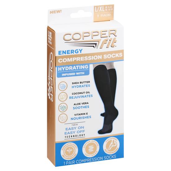 Copper Fit Energy Large/Extra Compression Socks