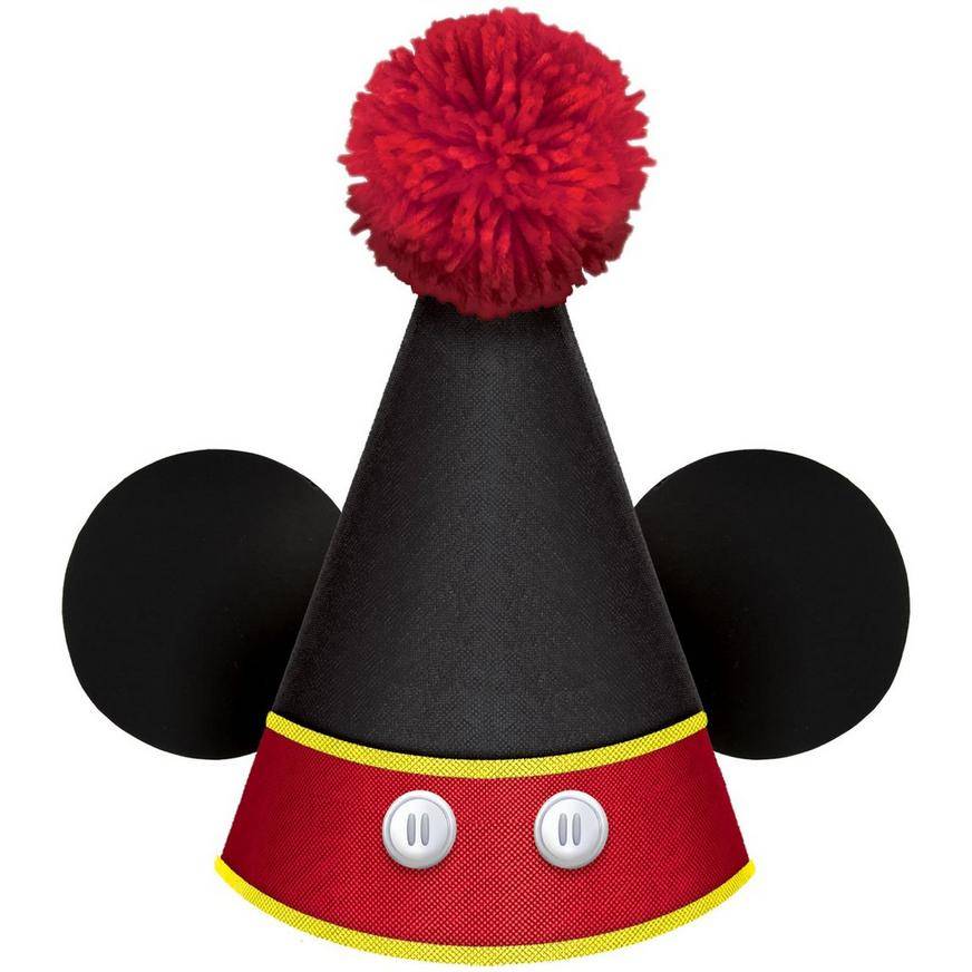 Mickey Mouse Forever Cardstock Fabric Party Hat, 5in x 7in