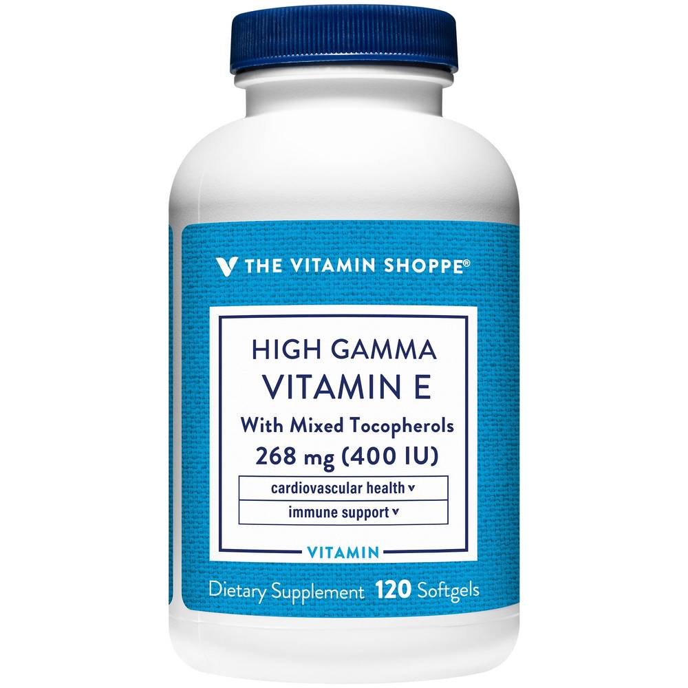 High Gamma Vitamin E - Supports Immune & Cardiovascular Health - 400 Iu (120 Softgels)