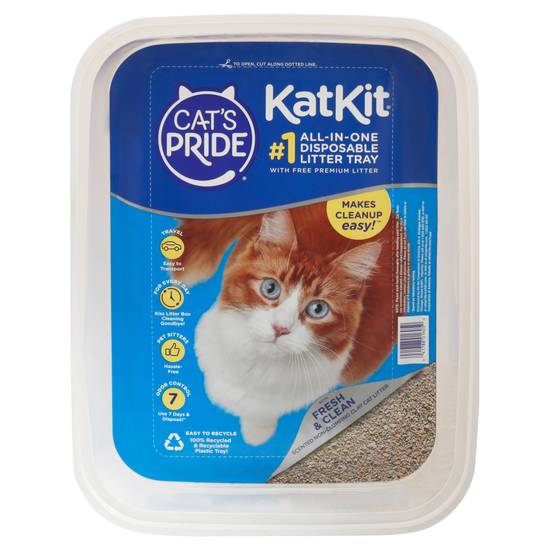 Cat's Pride Kat Kit Disposable Tray With Litter