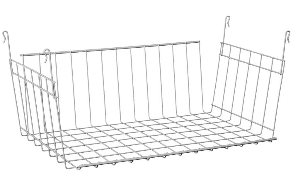Closetmaid White Wire Basket 18.4-in x 8.0-in