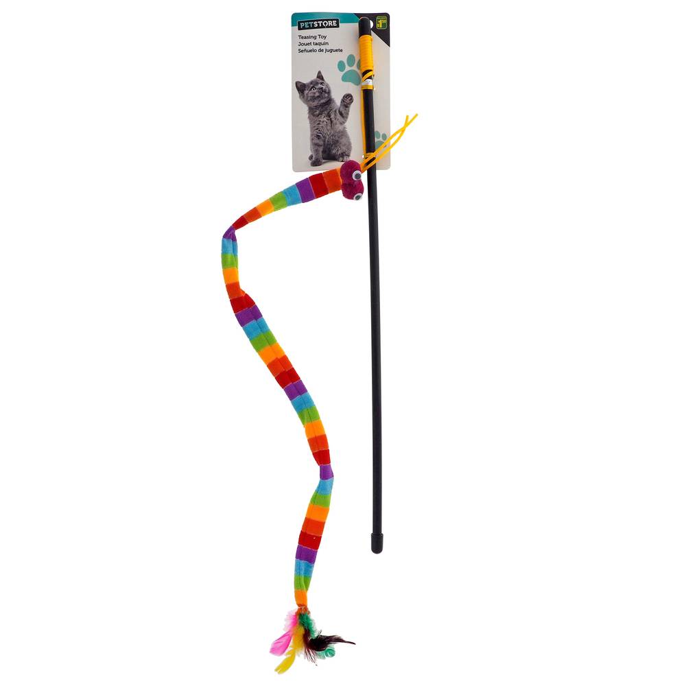 Petstore Feather and Fabric Cat Teasing Toy