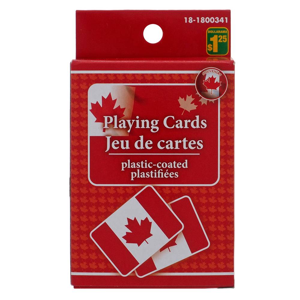Canada jeu de carte drapeau canada