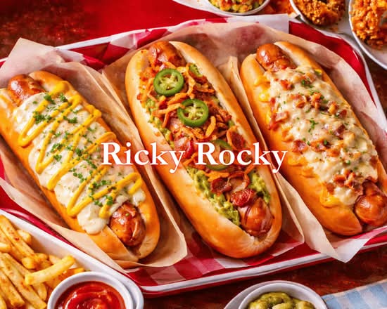 本格USAホットドッグ専門店】RickyRocky delivery & takeaway menu