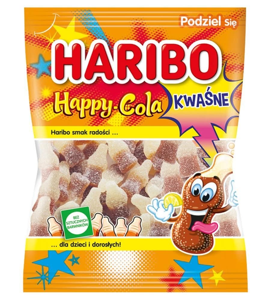 Haribo Happy-Cola Żelki o smaku coli kwaśne 175 g