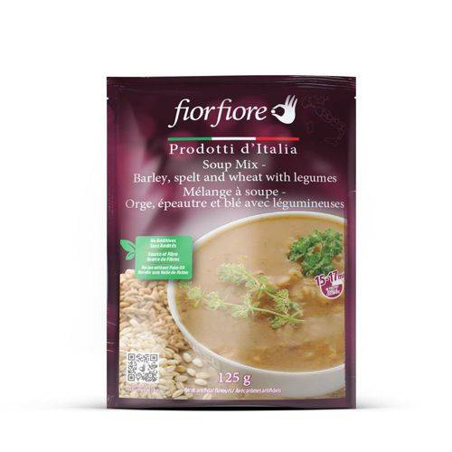 Fiorfiore Mélange à soupe orge, épeautre et blé avec légumineuses