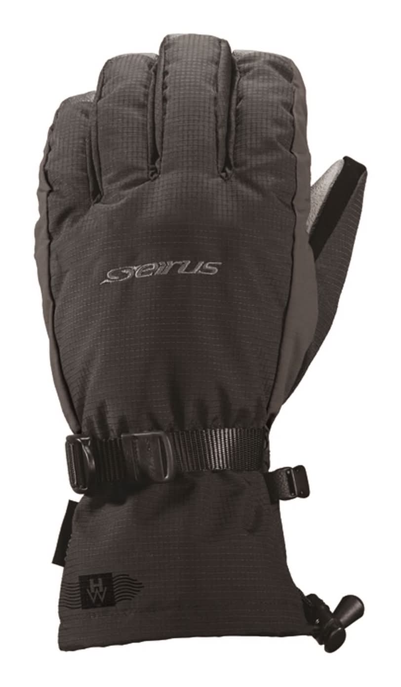 Seirus Heatwave Accel Xl Rip Stop Shell Insulated Black Cold Weather Gloves