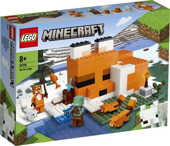 Lego minecraft el refugio zorro 21178