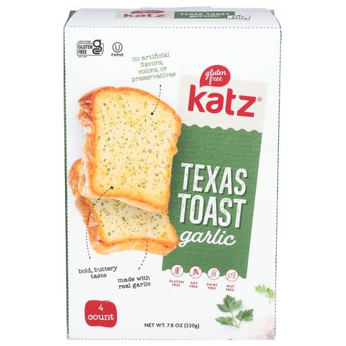 Katz Gluten Free Garlic Texas Toast