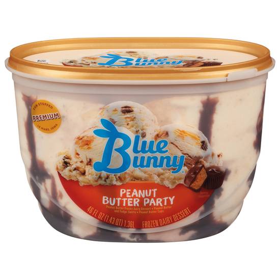 Blue Bunny Peanut Butter Party Ice Cream (56 oz)