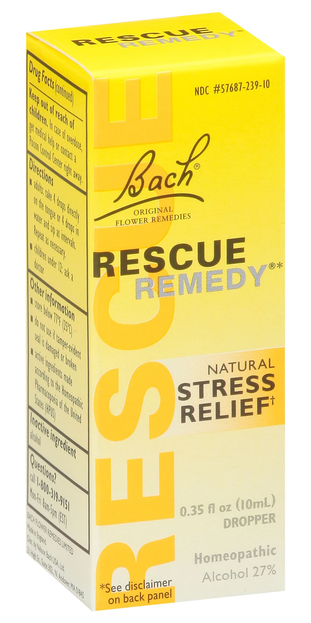 Bach Rescue Remedy Natural Stress Relief (0.35 fl oz)