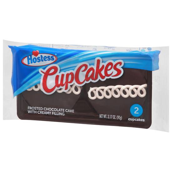 Hostess Frosted Chocolate Cake With Creamy Filling Cupcakes