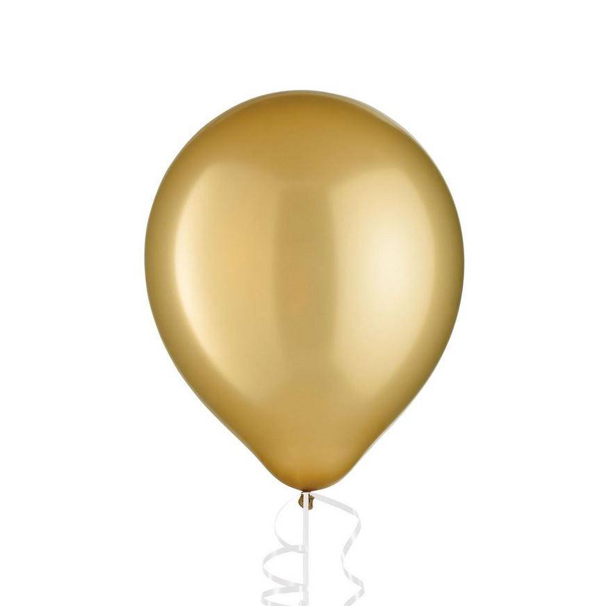 Uninflated 1ct, 12in, Gold Pearl Balloon