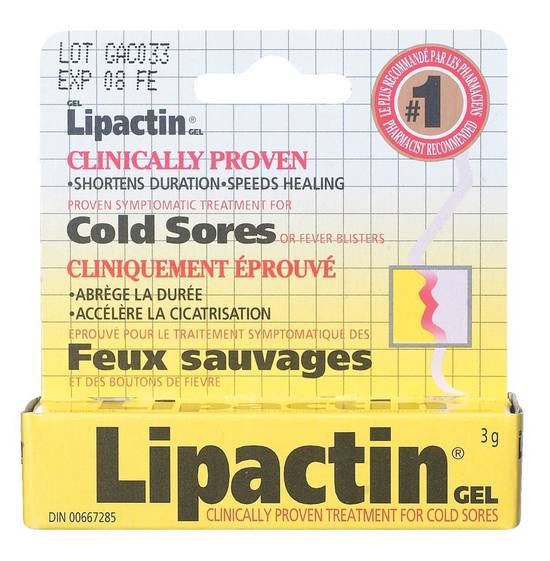 Lipactin Lipcare Products Cold Sore Gel (3 g)