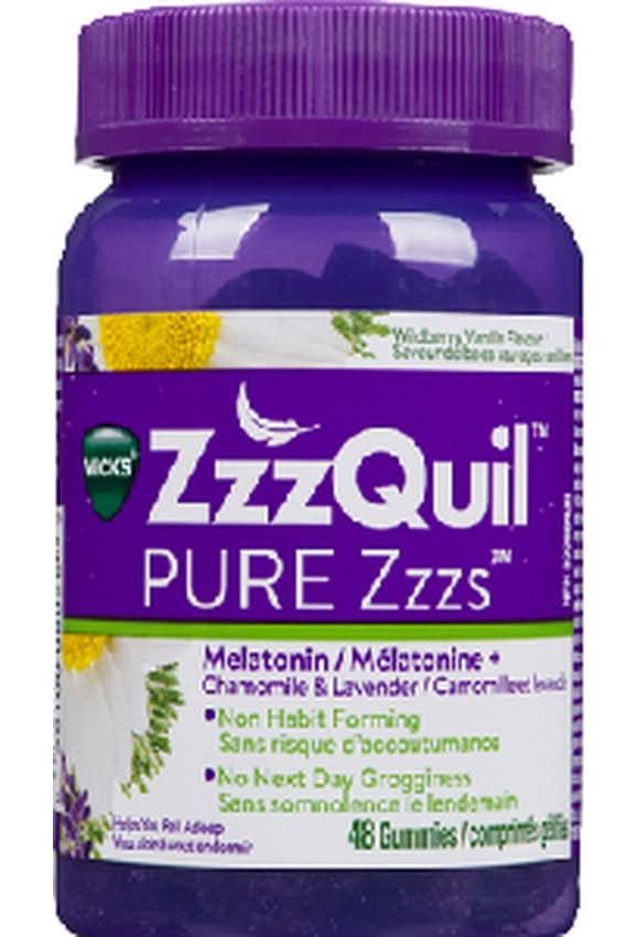 Vicks Zzzquil Melatonin + Chamomile & Lavender Gummies (100 g)