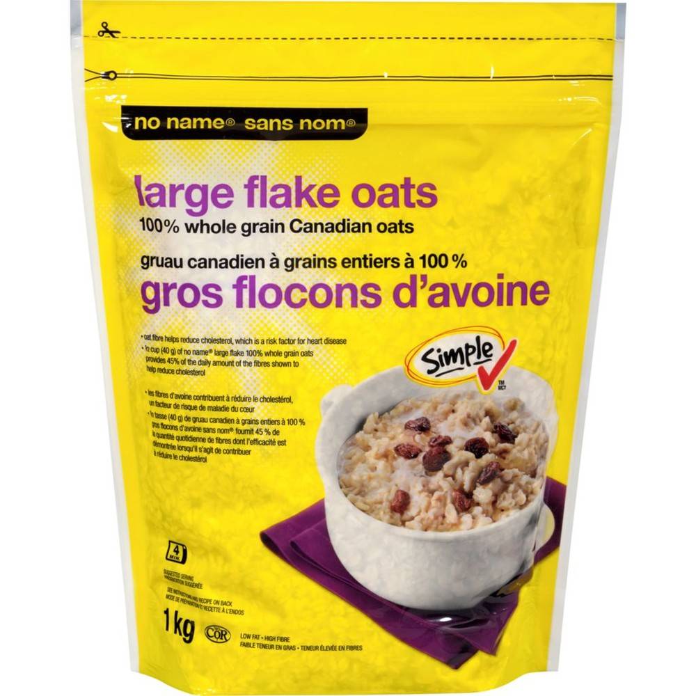 No Name Whole Grain Large Flake Oats (1 kg)