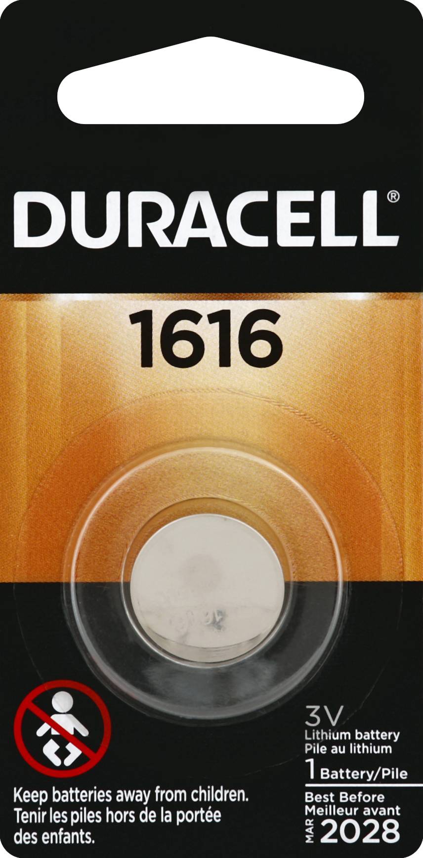 Duracell Lithium Battery 1616