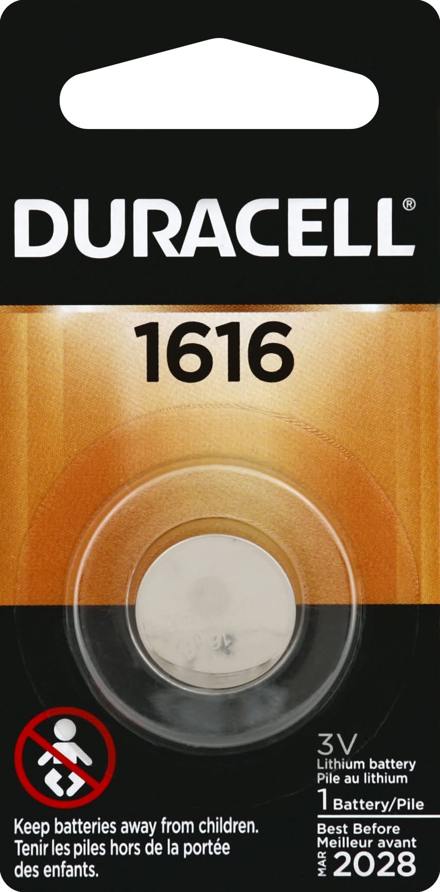 Duracell Lithium Battery 1616 (0.3 oz)