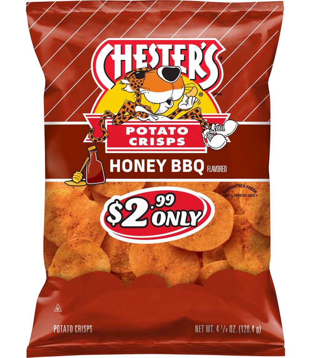 Chester's Potato Crisps, Honey Bbq (4.25 oz)