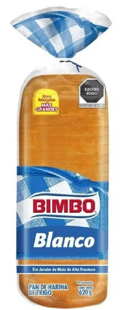 Bimbo · Pan blanco de harina de trigo en rebanadas (22 un)