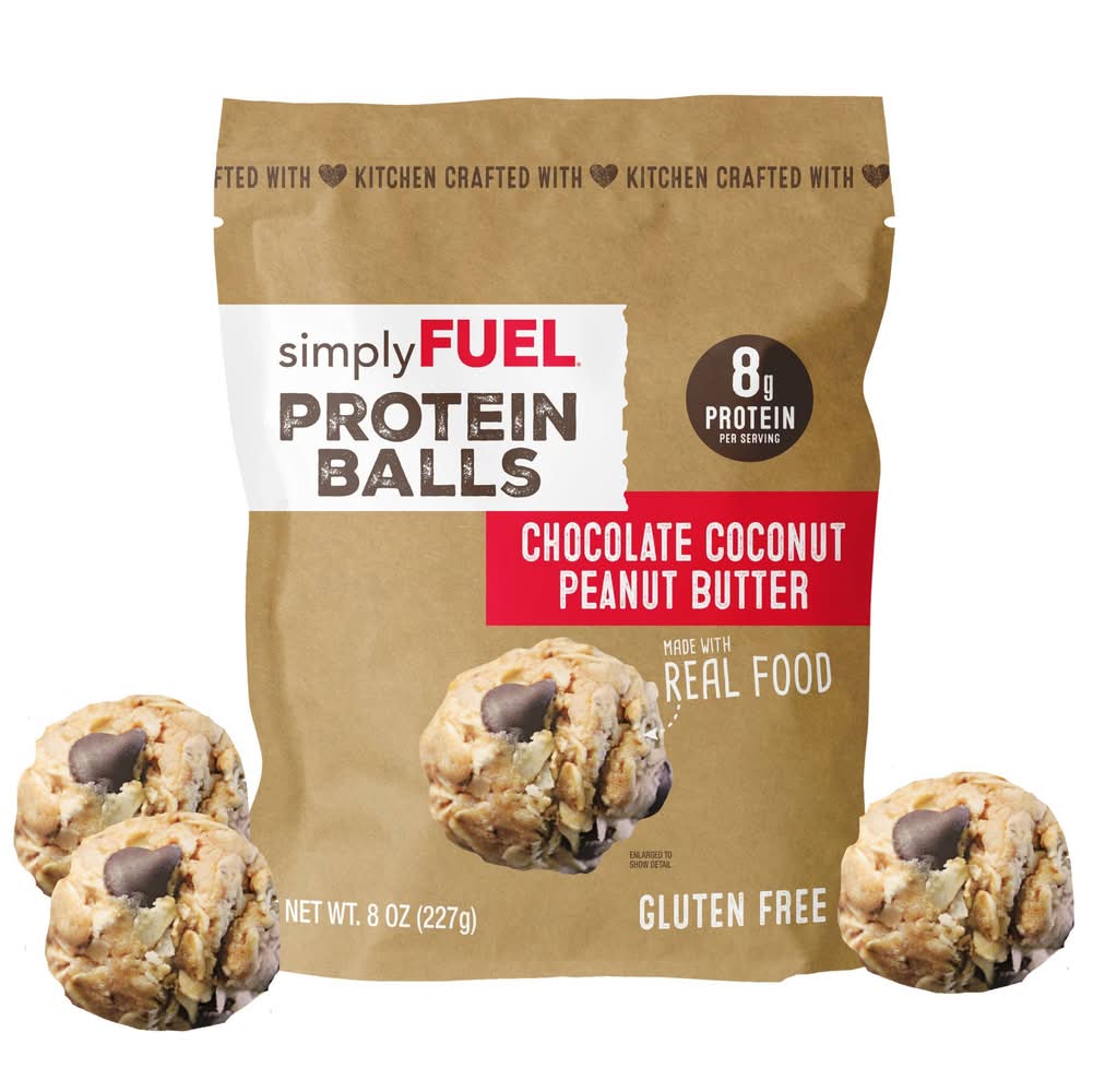 simplyFUEL Gluten Free Protein Balls, Chocolate Coconut Peanut Butter (8 oz)
