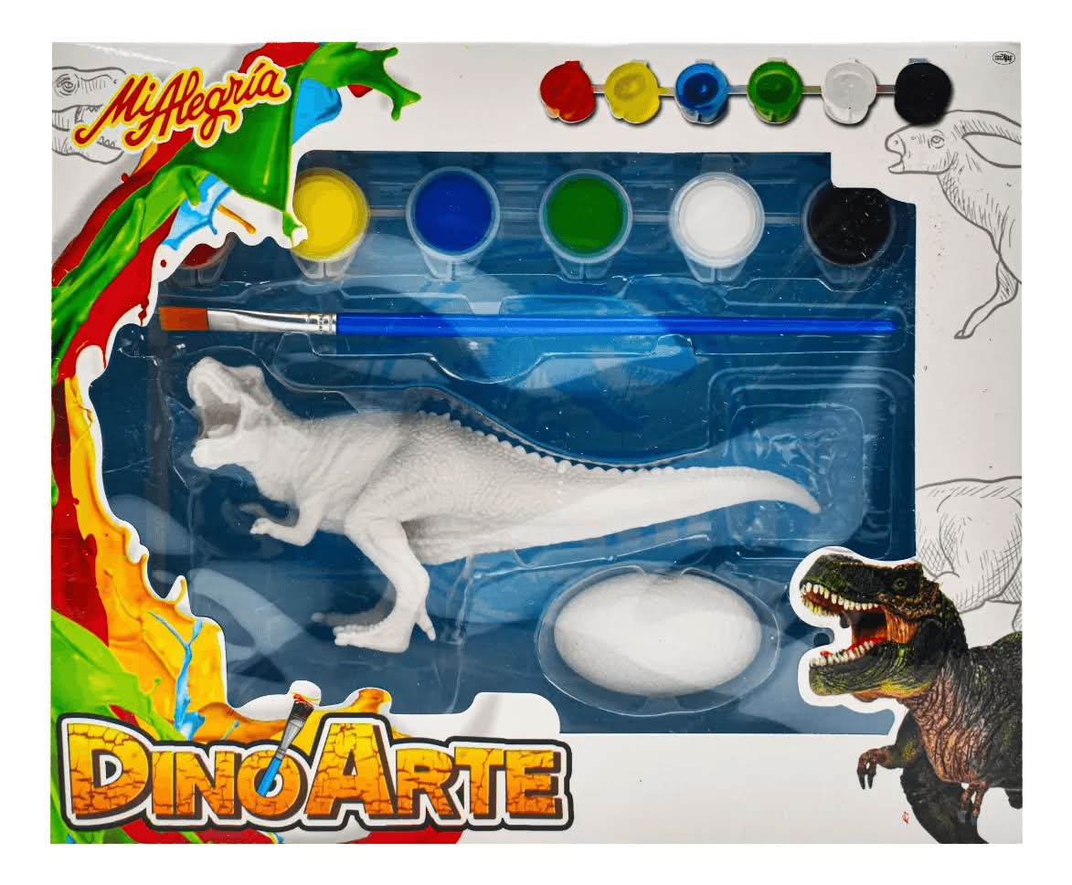 Mi Alegría · Juguete creativo y didáctico para pintar dinoarte (8 un)
