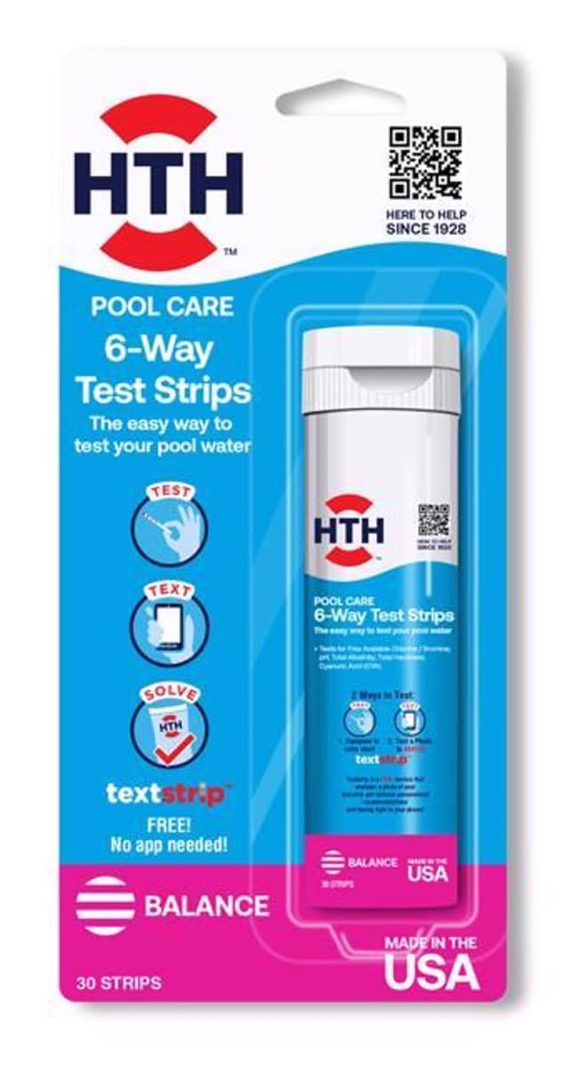 Hth Pool Care Strips 6-Way Test Strips 1 Bottle