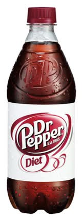 Diet Dr Pepper Soda 20 oz Bottle