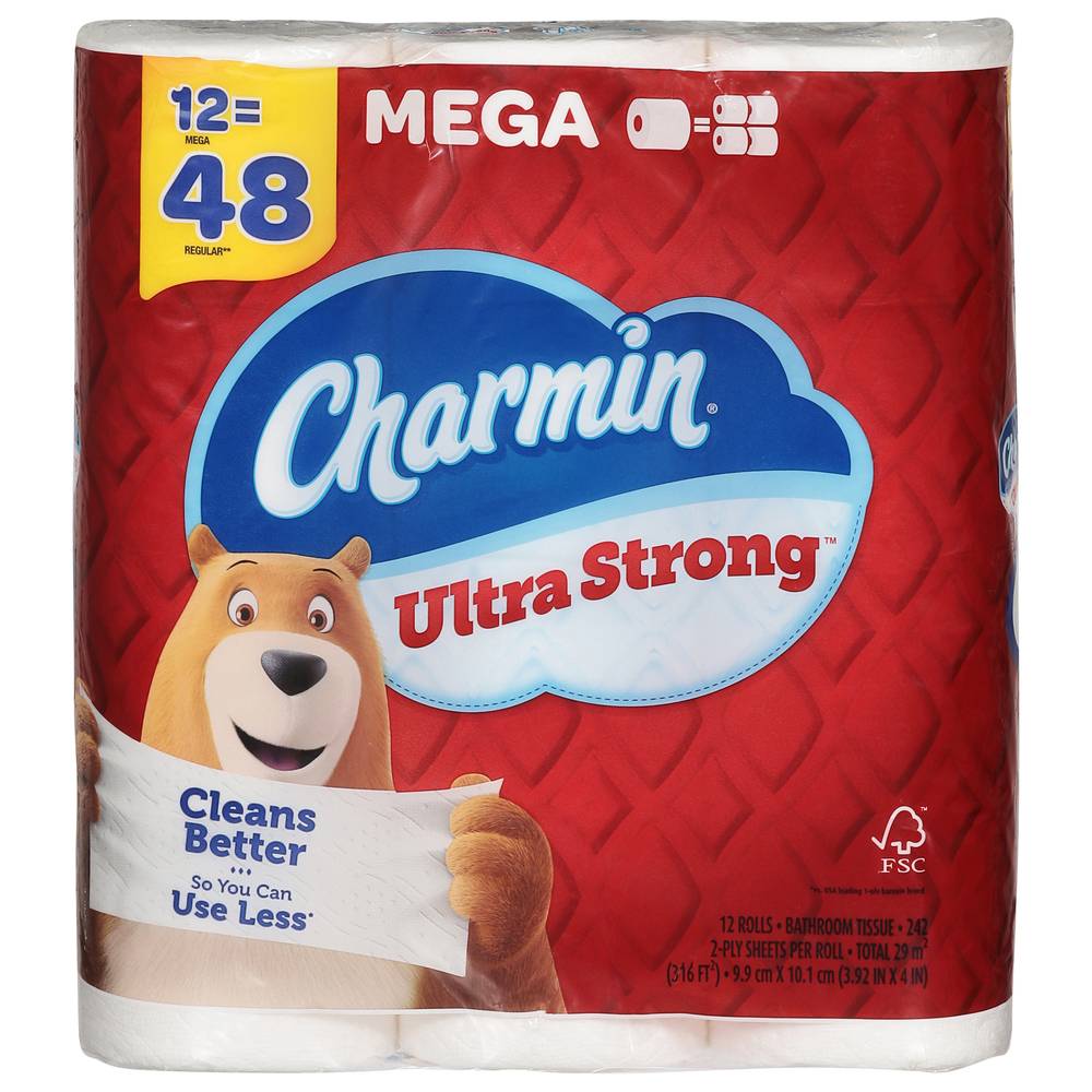 Charmin Ultra Strong Toilet Paper Mega Rolls (12 ct)