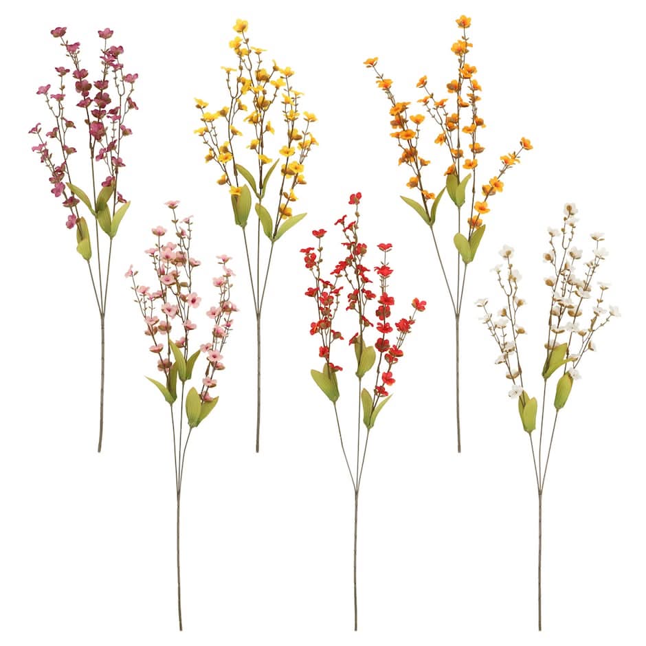 Floral Garden 7-Stem Faux Bittersweet Bushes, 13.5-in.