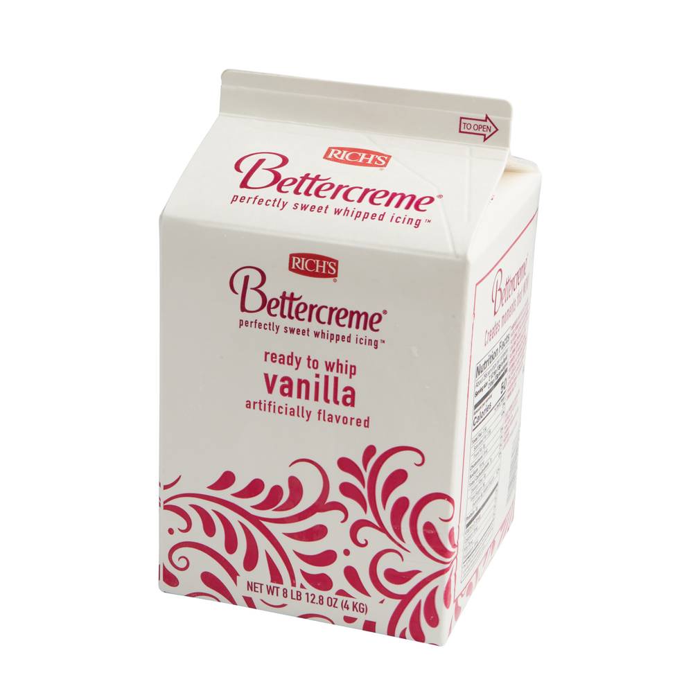 Rich's Bettercreme Ready-To-Whip, Vanilla (4 kg)