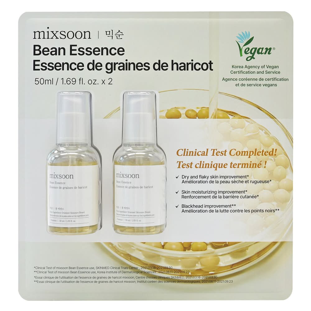 Mixsoon - Essence De Graine D'Haricot, 2 X 50 Ml / Mixsoon Bean Essence, 2 X 50 Ml