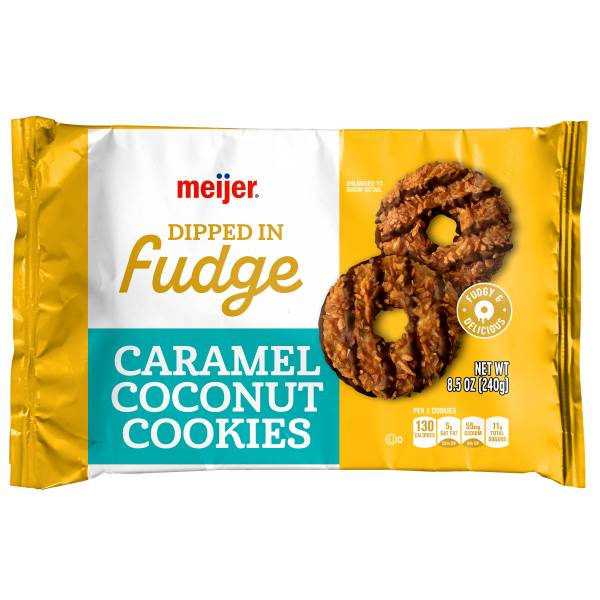 Meijer Caramel Coconut Fudge Cookies (8.5 oz)