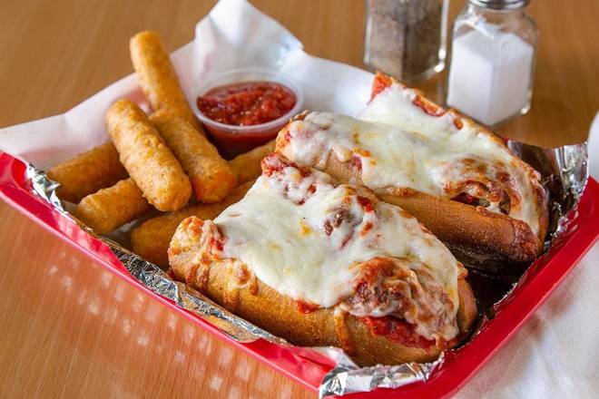 Meatball Parmigiana Sandwich