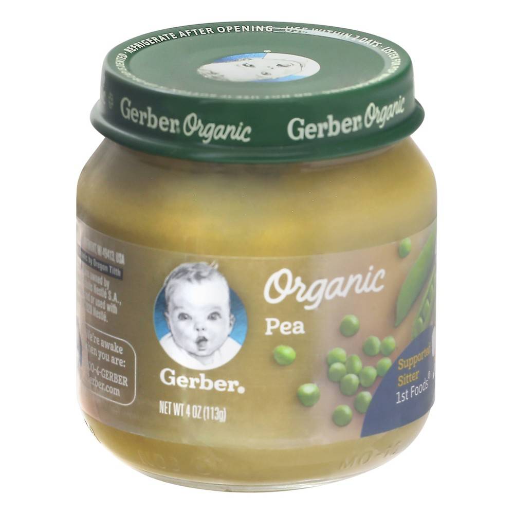 Gerber Organic Pea 1st Foods Supported Sitter (4 oz)