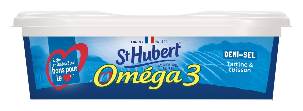 St Hubert - Margarine demi-sel riche en oméga 3