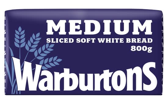 Warburtons Medium Soft White Bread (800g)