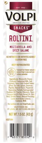 Volpi Roltini Mozzarella & Spicy Salami 1.5oz