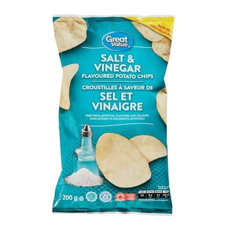 Great Value Salt & Vinegar Potato Chips (200 g)