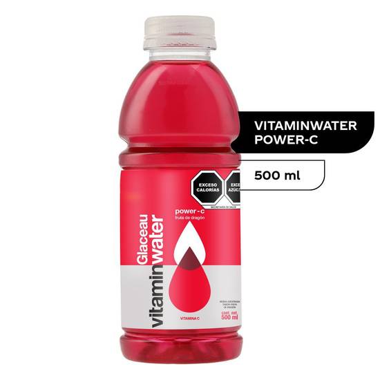 Glacéau vitaminwater bebida energética power c fruta de dragón (botella 500 ml)