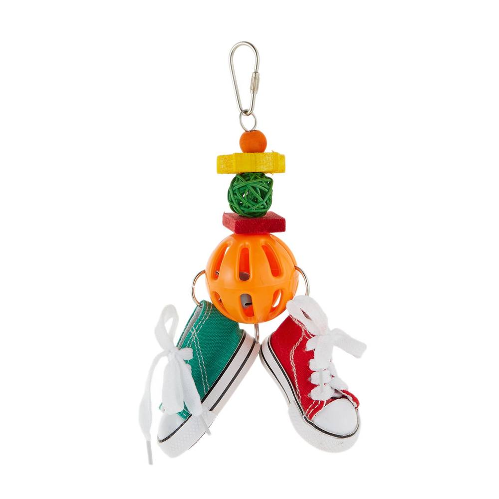 All Living Things® Rattling Bird & Sneaker Bird Toy (Color: Assorted, Size: Medium/Large)