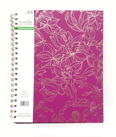 8.5" X 11" Pink Jungle 2026 Planner By Recollections