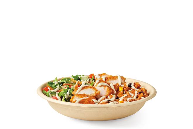 Bol-délice poulet coriandre et lime avec fromage - croustillant