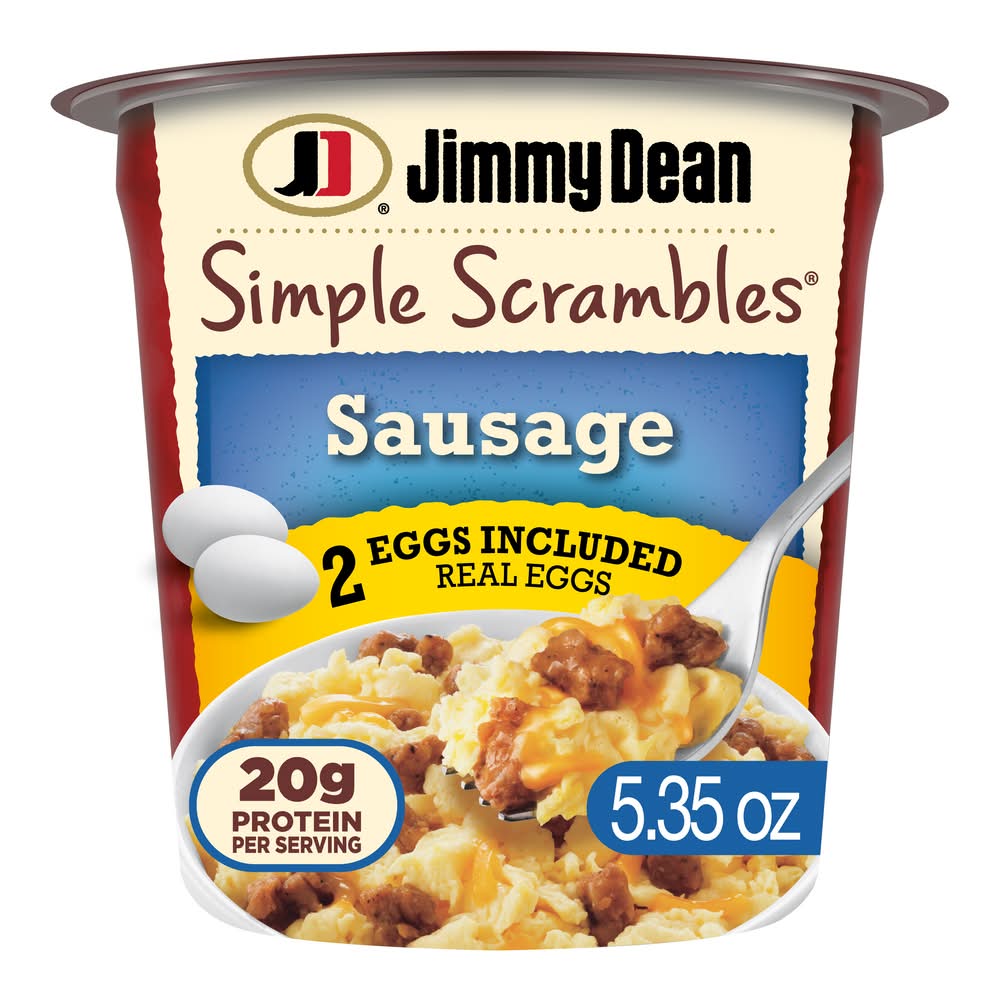 Jimmy Dean Simple Scrambles Real Eggs Sausage & Cheddar Cheese Sausage (5.35 oz)